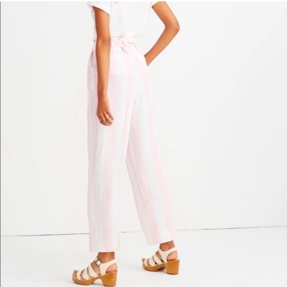 MADEWELL Stripe Paperbag Pants - Picture 3 of 8